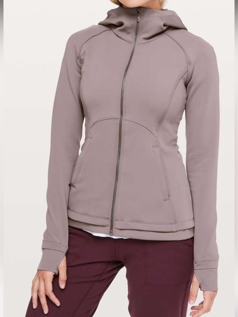 Lululelmon Stopover Jacket Size 12 in Lunar Rock